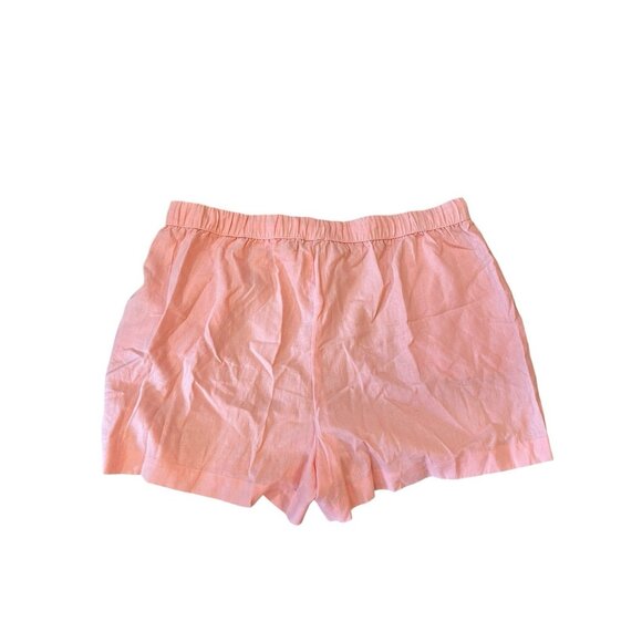 Ladies XL Sleep Set Pink Tank Cami & Shorts Pajamas Linen Blend Pul On NWT - Picture 5 of 9